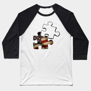 American flag puzzle piece Baseball T-Shirt